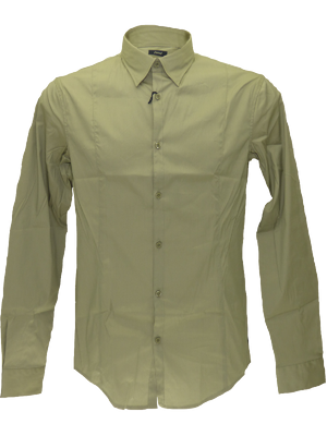 Armani SS15 plain long sleeved shirt in grey(3XL)