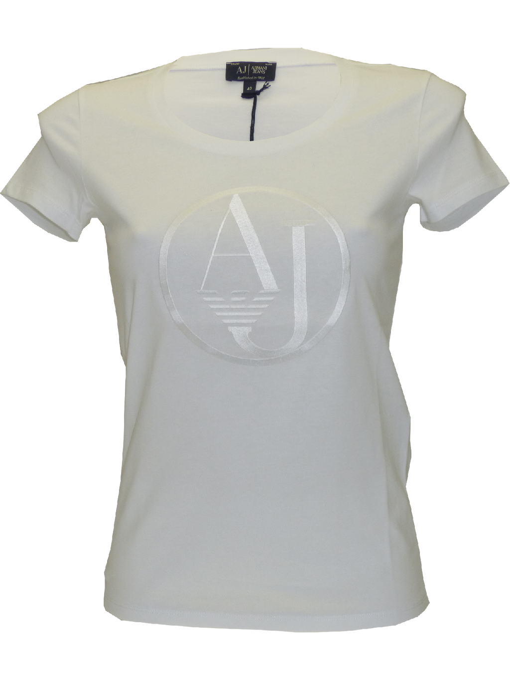 Armani SS15 Ladies T-Shirt in White(38)