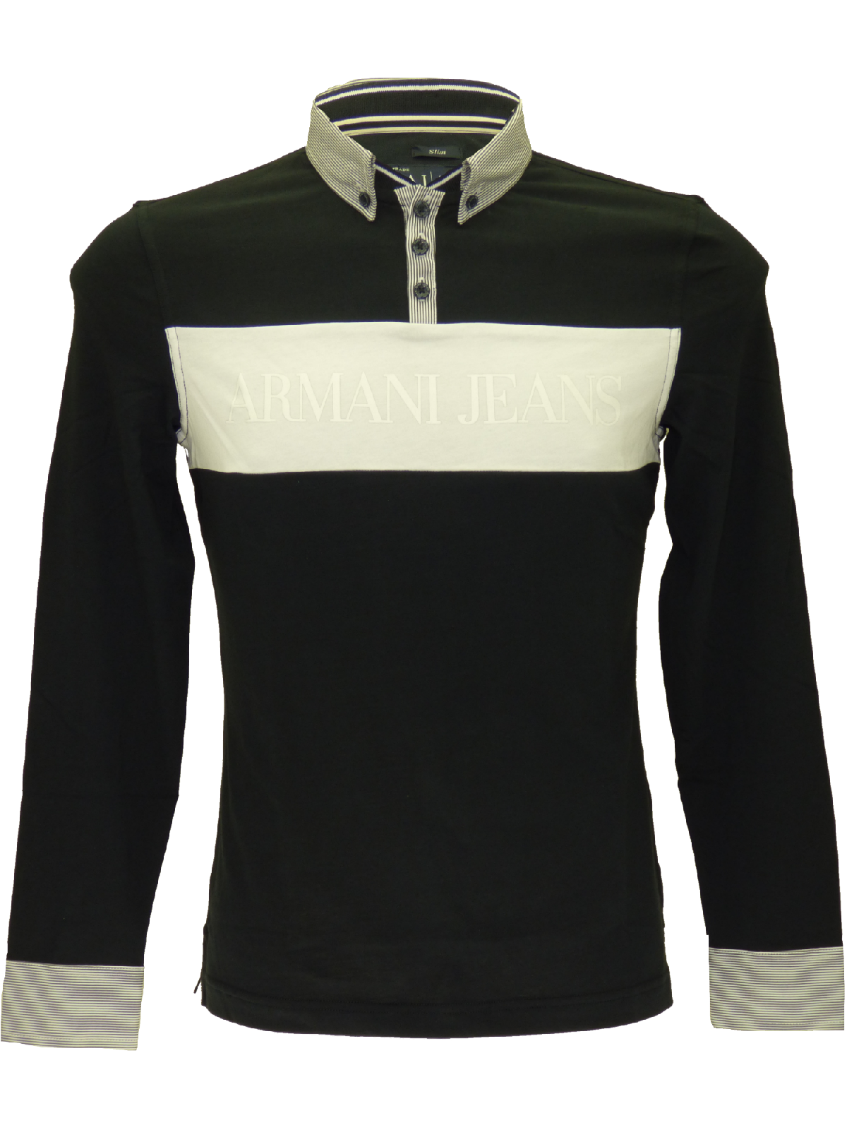 Armani jeans 2025 long sleeve polo