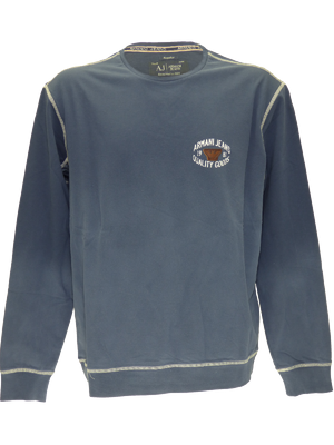 Armani SS15 round neck sweatshirt in blue(3XL)
