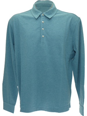 Zegna winter polo knitwear in acquamarine(XXL)